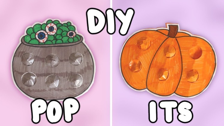 DIY PAPER POP ITS | ONLY Paper & Tape! HALLOWEEN THEME