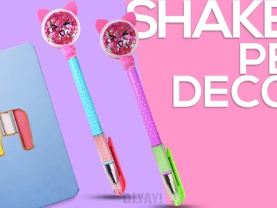 DIY Shaker Pencil Topper |  DIY Pen & Pencil Decorations | Back to School Supplies