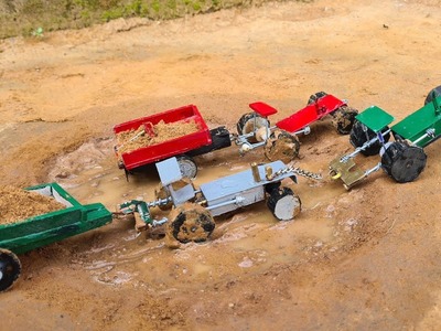 Diy tractor stuk in mud mini science project ||@Ghost Villa