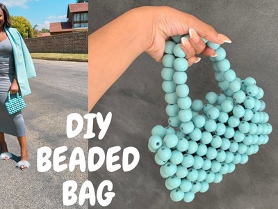 DIY wooden beads bag |How to make a beaded bag tutorial beginner friendly