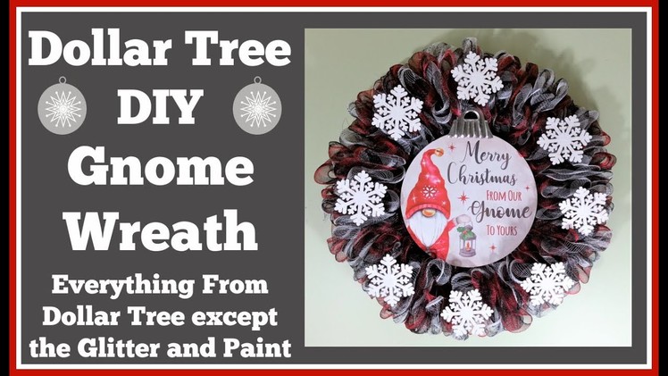 Dollar Tree Gnome Wreath Diy Easy wreath project.