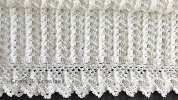 Easy crochet baby blanket. craft & crochet blanket 3702
