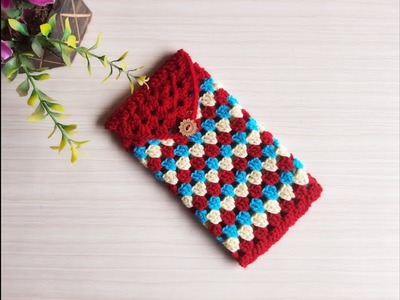 Easy crochet phone pouch tutorial