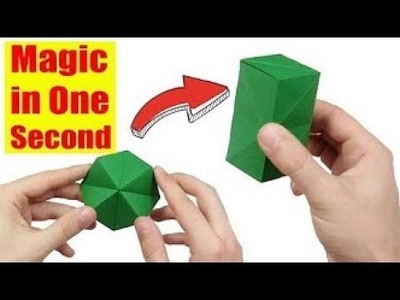 Easy Origami Transforming | magic paper craft tutorial idea