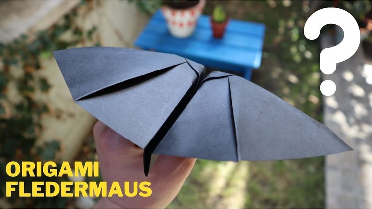 Fledermaus Flieger Origami | Papierflieger Selbst Basteln (4K)