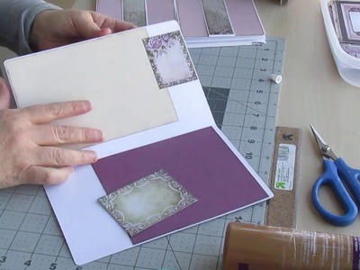 (fr) Scrapbooking : Tuto express | Décoration de pages a espaces-photos + cartes décos .