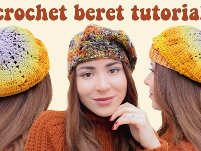 How to crochet a beret hat | Crochet Tutorial
