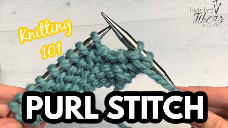 HOW TO KNIT FOR COMPLETE BEGINNERS | PURL STITCH | STEP 3