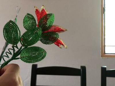How to make a Christmas flower ???? part 3