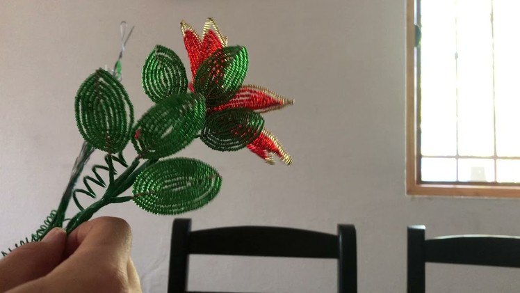 How to make a Christmas flower ???? part 3