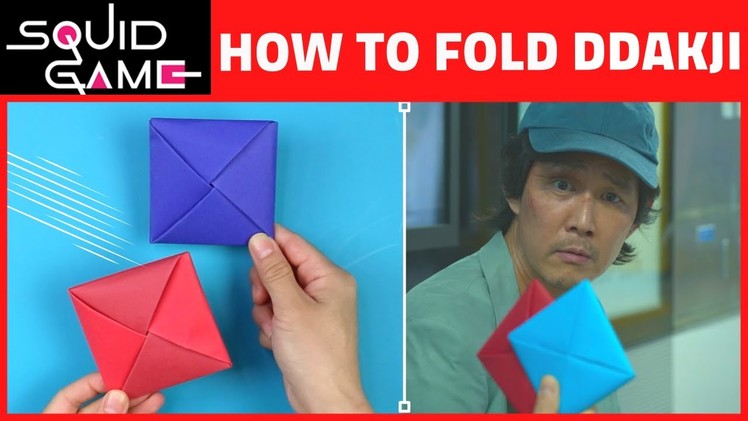 ????How to Make Ddakji ???? | DIY Squid Game Paper Flipping Game | NARRATED Instructions!