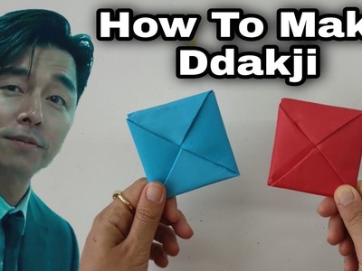 How to make Ddakji. DIY Squid game Flip Paper card