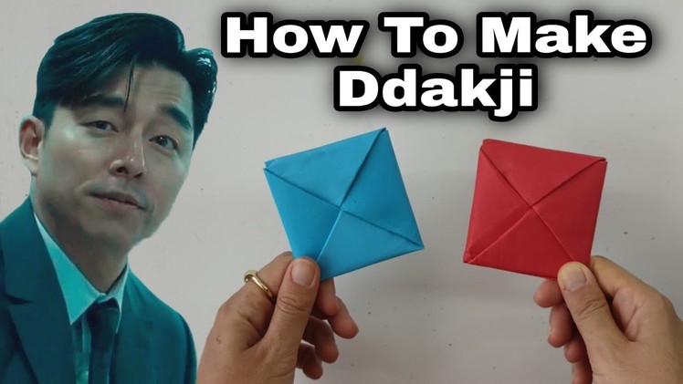 How to make Ddakji. DIY Squid game Flip Paper card