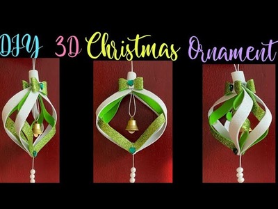 How To Make Glitter Christmas Ornament The Easy Way -  Pretty  Christmas Ornament Decorations DIY