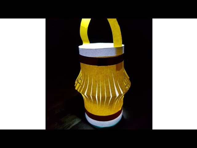 How to make Paper lantern???? for diwali #lantern #madewithpaper  #easy #paperlantern #shorts