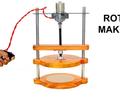 How to Make Roti Maker. DIY Press Chapati , Puri Maker With Self Motor