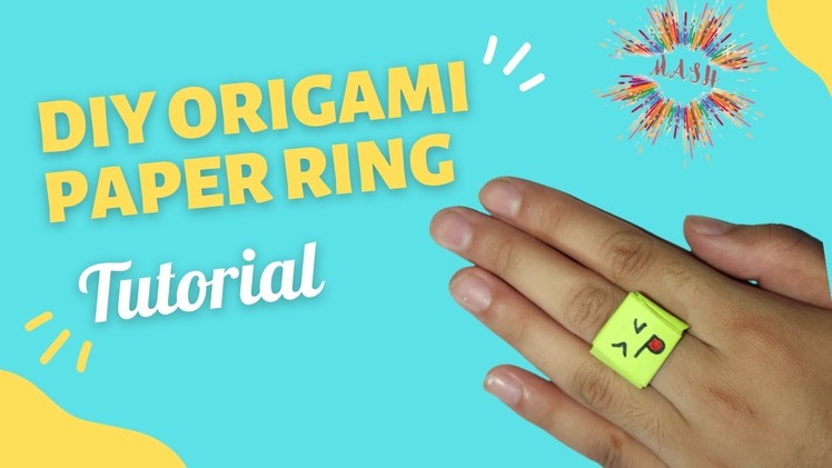 How To Make Simple DIY Origami Paper Ring | Easy Paper Craft Ideas