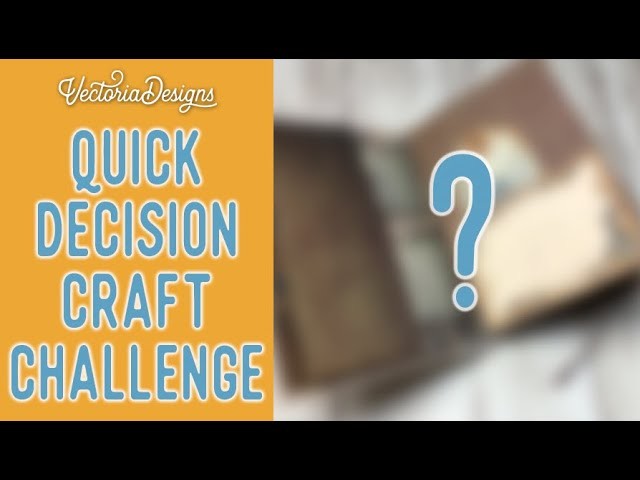 I challenged myself to craft with quick decisions (for a change) | pocket booklet tutorial