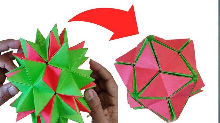Origami magic celestial kusudama। paper craft origami tutorial। easy diy। Magic work।