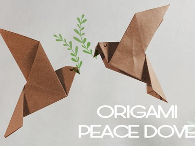 Origami Peace Dove ???? DIY Paper Bird Tutorial ???? Origami Easy
