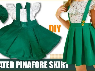 PINAFORE DRESS Tutorial | DIY APRON DRESS for BABY GIRL
