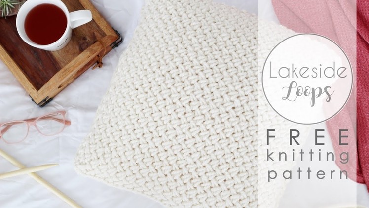 Piper Pillow FREE Knitting Pattern Video Tutorial