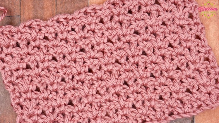 Really Easy Crochet Blossom Stitch - Amazing for baby blankets, afghans & Scarves!