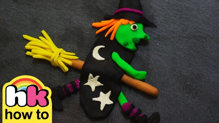 Spooky Halloween Witch | Easy DIY Play Doh Witch for Kids | HooplaKidz How To
