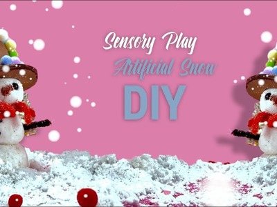 Tuto Neige Artificielle ⛄️❄️ #shorts #tutorial #sensorielplay