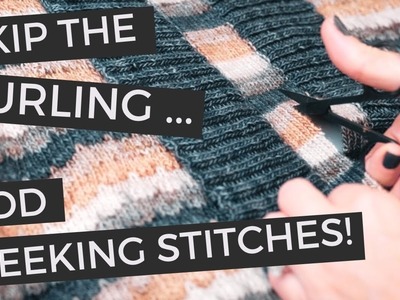 TUTORIAL: SETUP STEEKING STITCHES FOR KNITTING IN THE ROUND