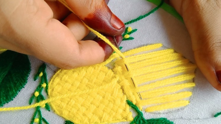 A new most beautiful hand embroidery tutorial lemon ???? ????  embroidery desing by s d a i