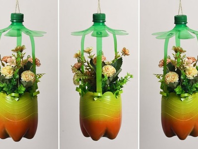 Amazing Hanging Plant Pot From Recycled Plastic Bottle | Recycled Crafts Ideas