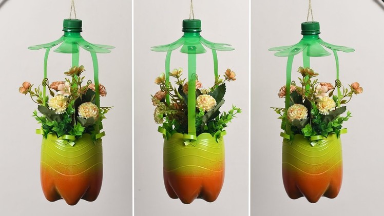 Amazing Hanging Plant Pot From Recycled Plastic Bottle | Recycled Crafts Ideas