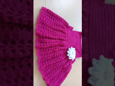 Beautiful crochet frock full video on YouTube channel ????