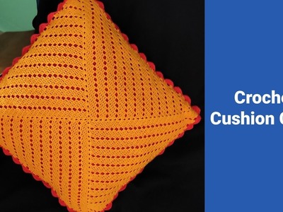 Crochet Cushion. Pillow Cover (English Tutorial) -3. .