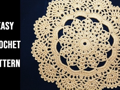 Crochet Design ( Thalposh. Table Cloth. Placemat. Doily ) in Hindi & Urdu - Woolen Craft #68