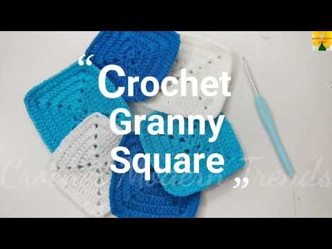 Crochet Granny Square, Pattern For Blankets, Bed Throw, Cushion Covers, Table Mats,Rugs And More