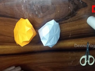 DIY Diamond Paper crafts | How to make Diamond in Paper | Paper crafts for kids |  DeenuYogi MS
