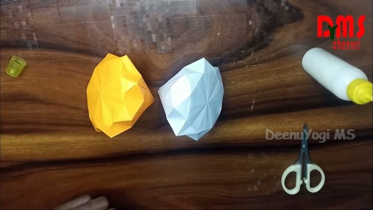 DIY Diamond Paper crafts | How to make Diamond in Paper | Paper crafts for kids |  DeenuYogi MS