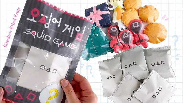 DIY Squid Game Paper Squishy Blind Bags [FREE Template]