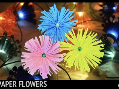Easy and beautiful paper flower making | DIY paper flower craft | Making Flowers out of Paper | DIY