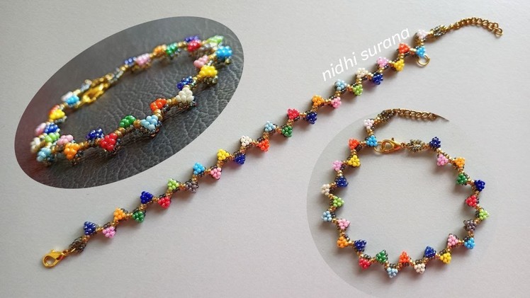 ⚜️Easy Seed beads Bracelet.Choker.How to make Beaded Jewelery.Pulsera.Gargantilla. Tutorial diy