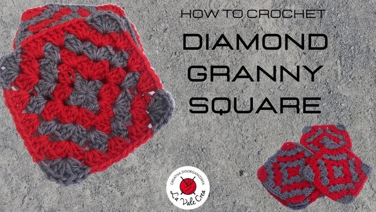 [ENG] CROCHET Tutorial Diamond Granny Square | La Vale Crea