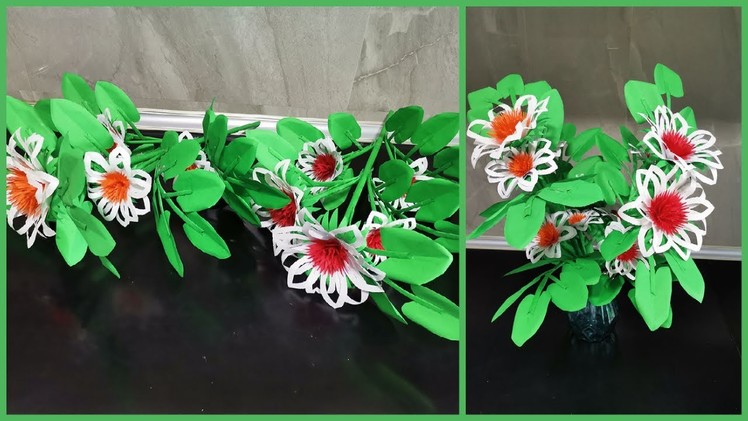Extraordinary 3D paper flowers -  DIY crafts - Paper crafts