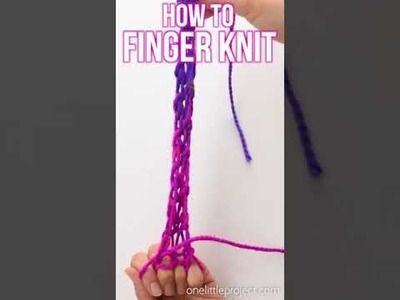 Finger knit????????