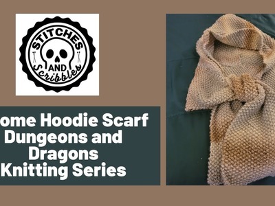 Gnome Hoodie Scarf - Dungeons and Dragons Knitting Series