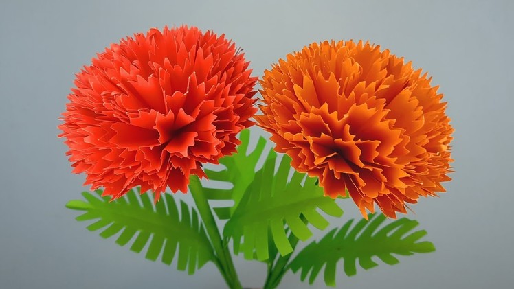 Handmade Beautiful Paper Flower Making | Home Decor | DIY Simple Paper Flowers