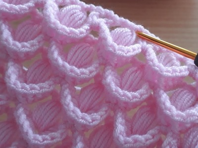 Harika Tığ işi Şal Yelek Çanta Modeli How to crochet an easy stitch.ıdeal for blankets.Shawls