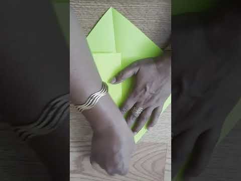 How to make a Paper Swan || Origami paper craft  #shorts