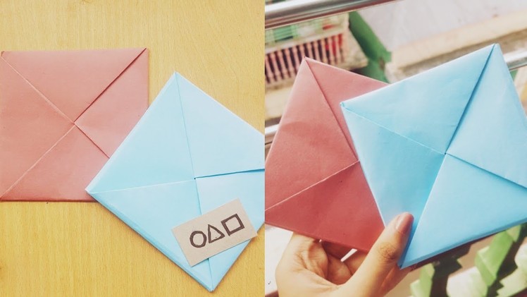 How to make Ddakji DIY origami paper Squid game  paper flipping game